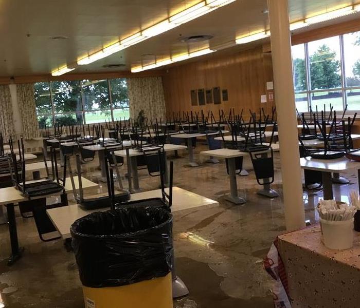Cafeteria Flooded